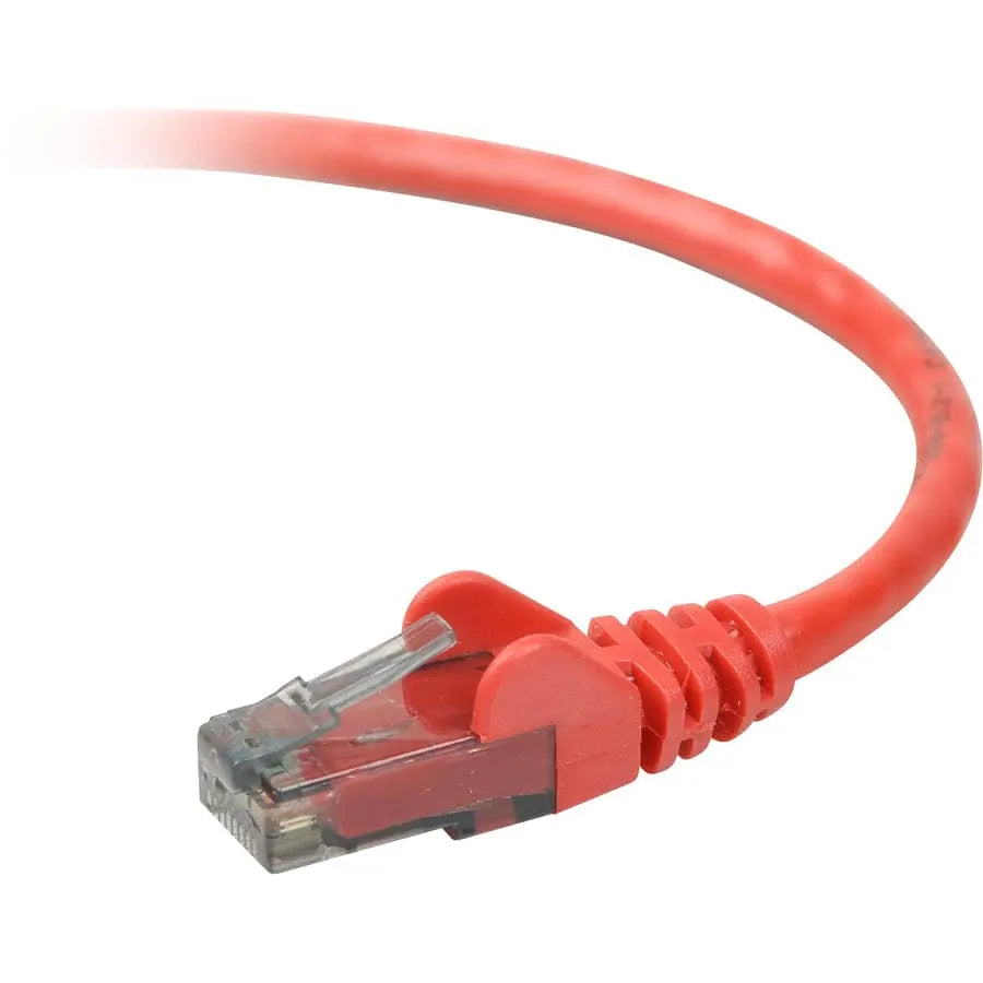 BELKIN Belkin Cat. 6 UTP Patch Cable - RJ-45 Male - RJ-45 Male - 30ft - Red - A3L980-30-RED-S