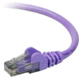 BELKIN Belkin Cat. 6 UTP Patch Cable - RJ-45 Male - RJ-45 Male - 7ft - Purple - A3L980-07-PUR-S