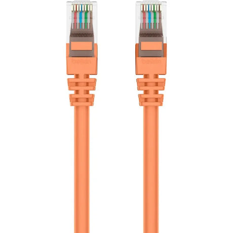 BELKIN Belkin Cat5e Patch Cable - RJ-45 Male Network - RJ-45 Male Network - 10ft - Orange