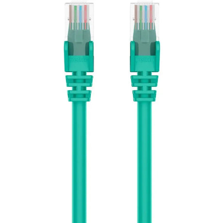 BELKIN Belkin Cat5e Patch Cable - RJ-45 Male Network - RJ-45 Male Network - 15ft - Green - A3L791-15-GRN-S