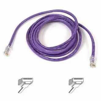 BELKIN Belkin Cat5e Patch Cable - RJ-45 Male Network - RJ-45 Male Network - 25ft - Purple - A3L791-25-PUR-S
