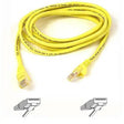 BELKIN Belkin Cat5e Patch Cable - RJ-45 Male Network - RJ-45 Male Network - 3ft - Yellow - A3L791-03-YLW-S