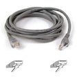 BELKIN Belkin Cat5e Patch Cable - RJ-45 Male Network - RJ-45 Male Network - 4ft - Gray - A3L791-04-S