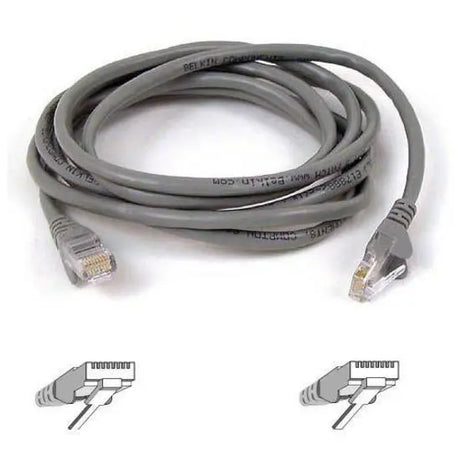 BELKIN Belkin Cat5e Patch Cable - RJ-45 Male Network - RJ-45 Male Network - 4ft - Gray - A3L791-04-S