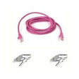 BELKIN Belkin Cat5e Patch Cable - RJ-45 Male Network - RJ-45 Male Network - 4ft - Pink - A3L791-04-PNK