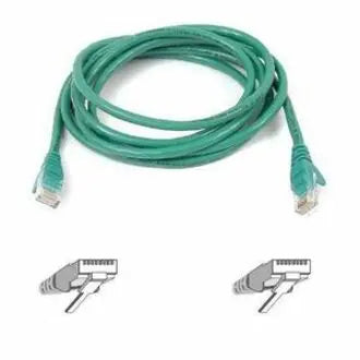 BELKIN Belkin Cat5e Patch Cable - RJ-45 Male Network - RJ-45 Male Network - 5ft - Green - A3L791-05-GRN-S