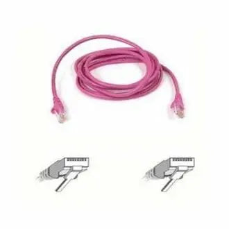 BELKIN Belkin Cat5e Patch Cable - RJ-45 Male Network - RJ-45 Male Network - 7ft - Pink - A3L791-07-PNK-S