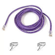 BELKIN Belkin Cat5e Patch Cable - RJ-45 Male Network - RJ-45 Male Network - 7ft - Purple - A3L791-07-PUR-S