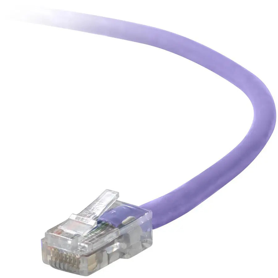 BELKIN Belkin Cat5e Patch Cable - RJ-45 Male - RJ-45 Male - 15ft - Purple - A3L791-15-PUR-S