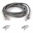 BELKIN Belkin Cat5e Patch Cable - RJ-45 Male - RJ-45 Male - 25ft - Gray - A3L791-25-M