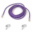 BELKIN Belkin Cat5e Patch Cable - RJ-45 Male - RJ-45 Male - 2ft - Purple - A3L791-02-PUR