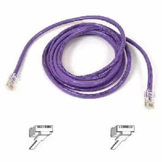 BELKIN Belkin Cat5e Patch Cable - RJ-45 Male - RJ-45 Male - 2ft - Purple - A3L791-02-PUR