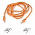 BELKIN Belkin Cat5e Patch Cable - RJ-45 Male - RJ-45 Male - 6ft - Orange - A3L791-06-ORG-S