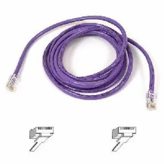 BELKIN Belkin Cat5e Patch Cable - RJ-45 Male - RJ-45 Male - 6ft - Purple - A3L791-06-PUR-S