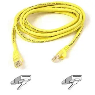 BELKIN Belkin Cat5e Patch Cable - RJ-45 Male - RJ-45 Male - 6ft - Yellow - A3L791-06-YLW-S
