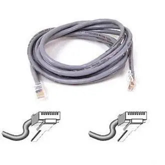 BELKIN Belkin Cat5e UTP Patch Cable - RJ-45 Male - RJ-45 Male - 25ft - Gray - A3L791-25-P