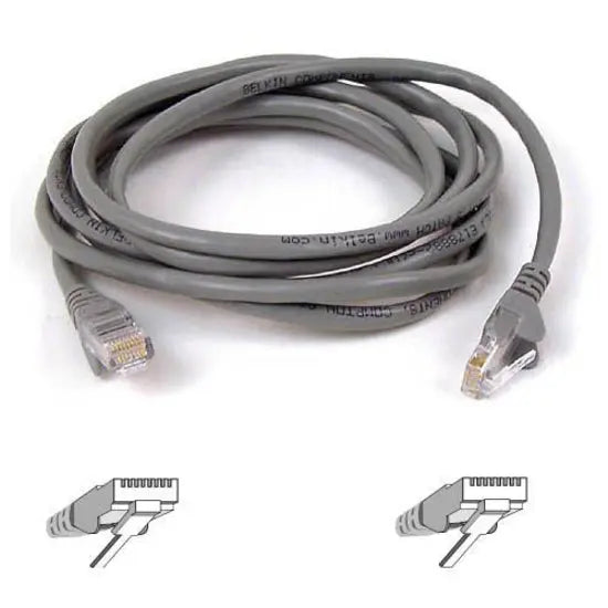 BELKIN Belkin Cat6 Patch Cable - RJ-45 Male Network - RJ-45 Male Network - 10ft - Gray - A3L980-10-S
