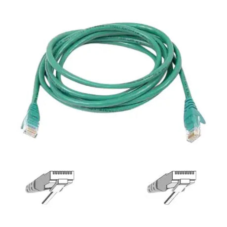 BELKIN Belkin Cat6 Patch Cable - RJ-45 Male - RJ-45 Male - 8ft - Green - A3L980-08-GRN-S