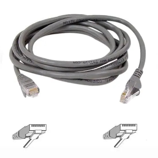 BELKIN Belkin Cat6 UTP Patch Cable - RJ-45 Male - RJ-45 Male - 20ft - Gray - A3L980-20-S