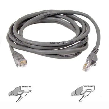 BELKIN Belkin Cat6 UTP Patch Cable - RJ-45 Male - RJ-45 Male - 20ft - Gray - A3L980-20-S