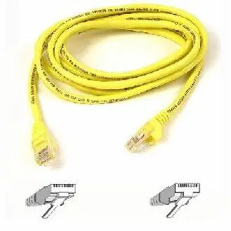 BELKIN Belkin Cat6 UTP Patch Cable - RJ-45 Male - RJ-45 Male - 3ft - Yellow - A3L980-03-YLW-S