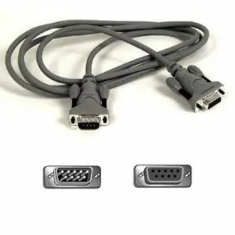 BELKIN Belkin CGA/EGA Monitor or Serial Mouse Extension Cable - DB-9 Male - DB-9 Female Monitor - 6ft - Charcoal - F2N209-06-T