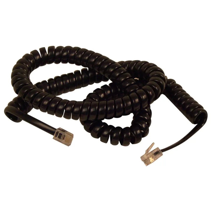 BELKIN Belkin Coiled Telephone Handset Cable - RJ-11 Male - RJ-11 Male - 25ft - Black - F8V101-25-BK