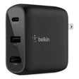 BELKIN BELKIN Connect 46.5W Multi-Port Power Hub for USB-C Laptop or Nintendo Switch, 3 Ports, Black - AVC010TTBK