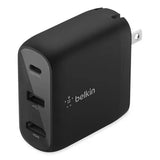 BELKIN BELKIN Connect 46.5W Multi-Port Power Hub for USB-C Laptop or Nintendo Switch, 3 Ports, Black - AVC010TTBK