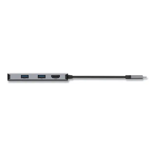 BELKIN BELKIN Connect 5-in-1 Multiport Adapter Hub, Gray - PVC002BTSGY