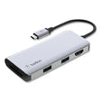 BELKIN BELKIN Connect 5-in-1 Multiport Adapter Hub, Gray - PVC002BTSGY