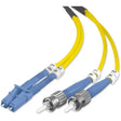 BELKIN Belkin Fiber Optic Duplex Patch Cable - LC Male - ST Male - 6.56ft - Yellow - F2F802L0-02M