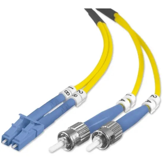 BELKIN Belkin Fiber Optic Duplex Patch Cable - LC Male - ST Male - 6.56ft - Yellow - F2F802L0-02M