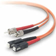 BELKIN Belkin Fiber Optic Duplex Patch Cable - ST Male - SC Male - 6.56ft - Orange - A2F20207-02M