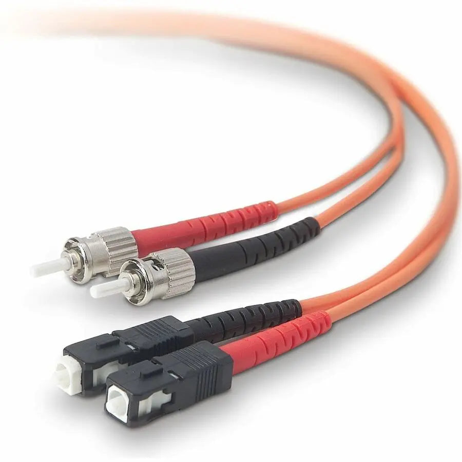 BELKIN Belkin Fiber Optic Duplex Patch Cable - ST Male - SC Male - 6.56ft - Orange - A2F20207-02M