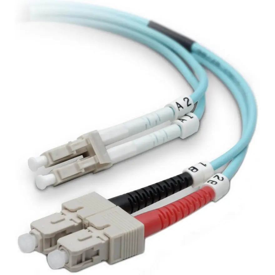 BELKIN Belkin Fiber Optic Patch Cable - LC Male - SC Male - 6.56ft - Aqua - F2F402L7-02M-G