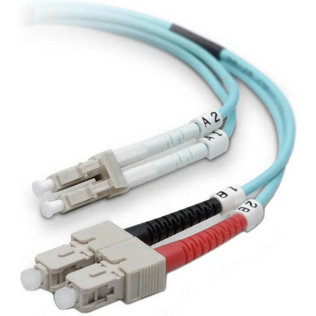 BELKIN Belkin Fiber Optic Patch Cable - LC Male - SC Male - 6.56ft - Aqua - F2F402L7-02M-G