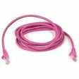 BELKIN Belkin High Performance Cat. 6 UTP Patch Cable - RJ-45 Male - RJ-45 Male - 25ft - Pink - A3L980-25-PNK-S