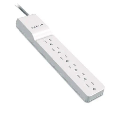 BELKIN BELKIN Home/Office Surge Protector, 6 AC Outlets, 4 ft Cord, 720 J, White - BE106000-04