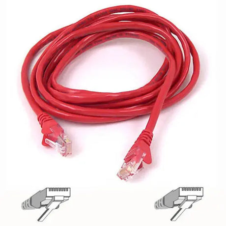 BELKIN Belkin Patch Cord - RJ-45 Male - RJ-45 Male - 10ft - Red - A3L980-10-RED-S