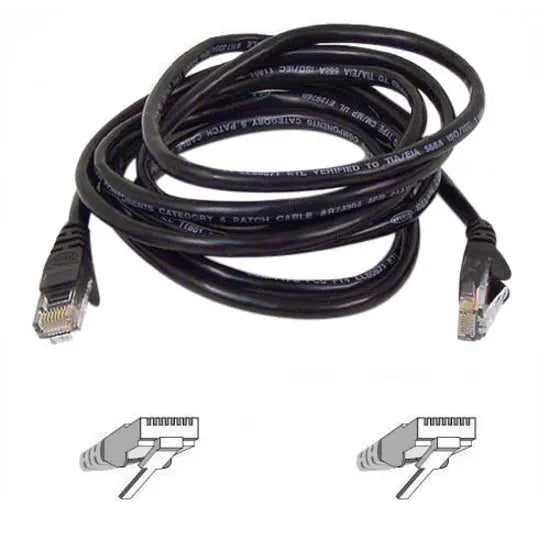 BELKIN Belkin Patch Cord - RJ-45 Male - RJ-45 Male - 20ft - Black - A3L791-20-BLK-S