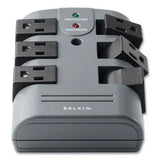 BELKIN BELKIN Pivot Plug Surge Protector, 6 AC Outlets, 1,080 J, Gray - BP106000