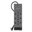 BELKIN BELKIN Professional Series SurgeMaster Surge Protector, 12 AC Outlets, 8 ft Cord, 3,780 J, Dark Gray - BE112230-08