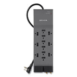 BELKIN BELKIN Professional Series SurgeMaster Surge Protector, 12 AC Outlets, 8 ft Cord, 3,780 J, Dark Gray - BE112230-08
