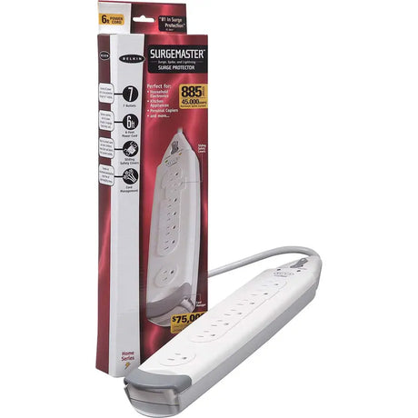 BELKIN Belkin&reg; SurgeMaster&trade; Home Grade Surge Protector, 7 Outlets, 6-Foot Cord, 885 Joules - Receptacles: 7 x NEMA 5-15R - 885J - F9H700-06