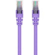 BELKIN Belkin RJ45 Category 6 Snagless Patch Cable - 15 ft Category 6 Network Cable for Network Device, Notebook, Desktop Computer, Modem, Router - First End: 1 x RJ-45 Network - Male - Second End: 1 x RJ-45...  - A3L980-15-PUR-S