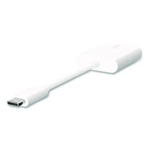 BELKIN BELKIN RockStar USB-C Audio + Charge Adapter, White - F7U081BTWH