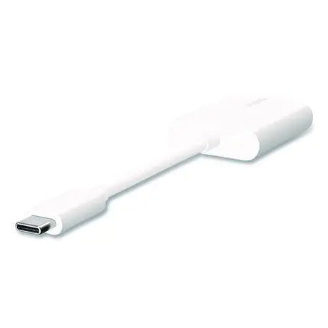 BELKIN BELKIN RockStar USB-C Audio + Charge Adapter, White - F7U081BTWH