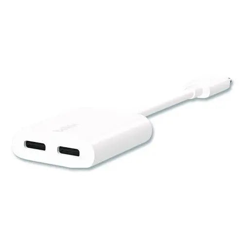 BELKIN BELKIN RockStar USB-C Audio + Charge Adapter, White - F7U081BTWH