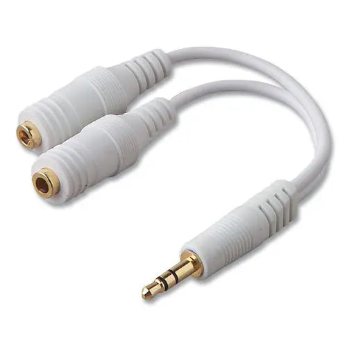 BELKIN BELKIN Speaker and Headphone Splitter, White - F8V234